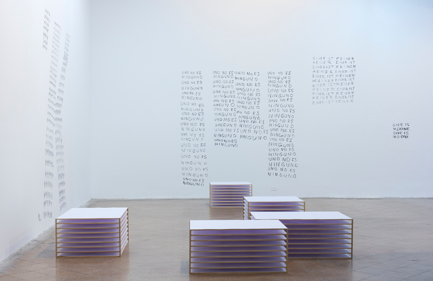 no importa mi nombre, exhibition view.