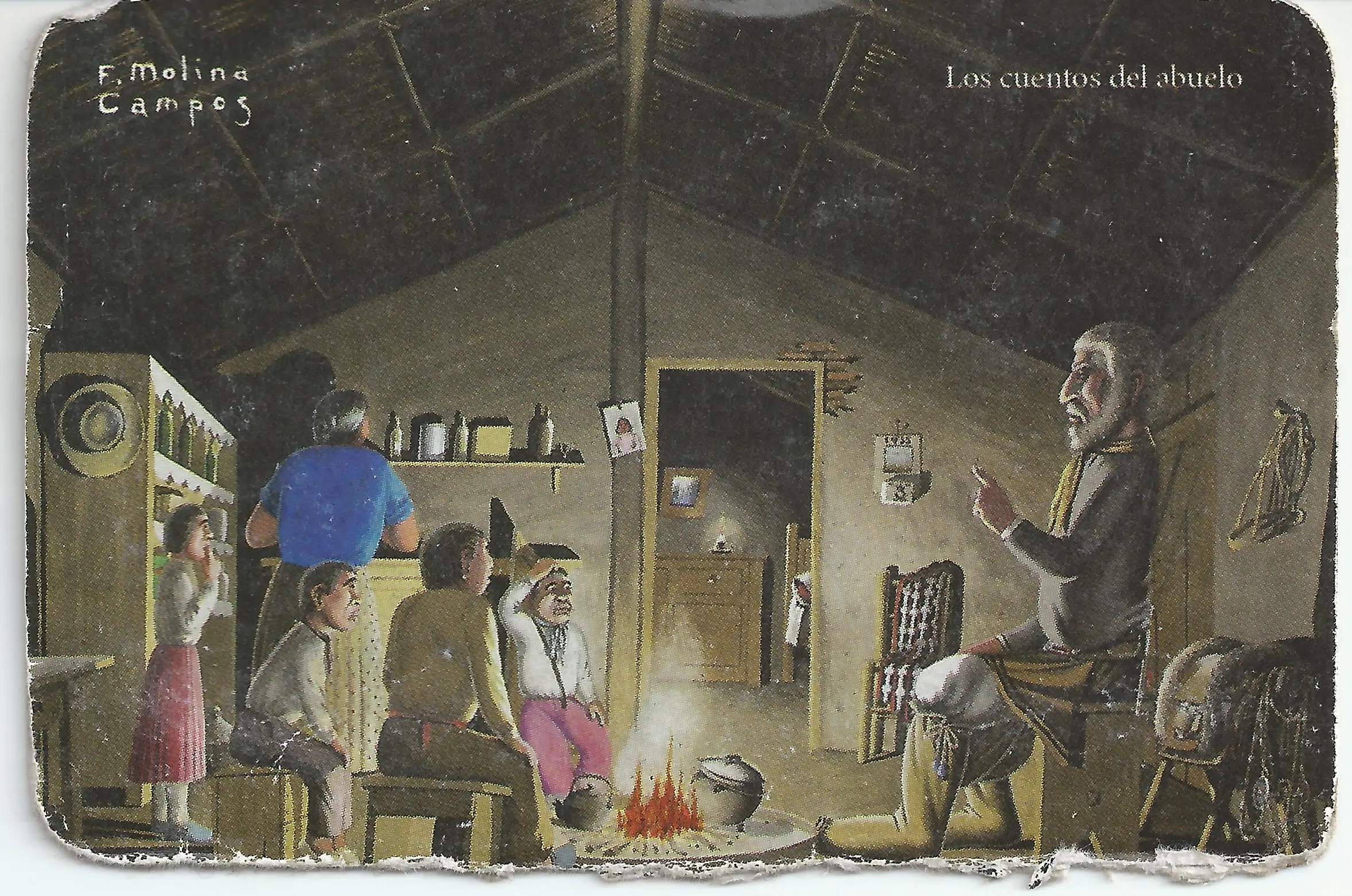 Los cuentos del abuelo, Luis Molina Campos, calendar 2018