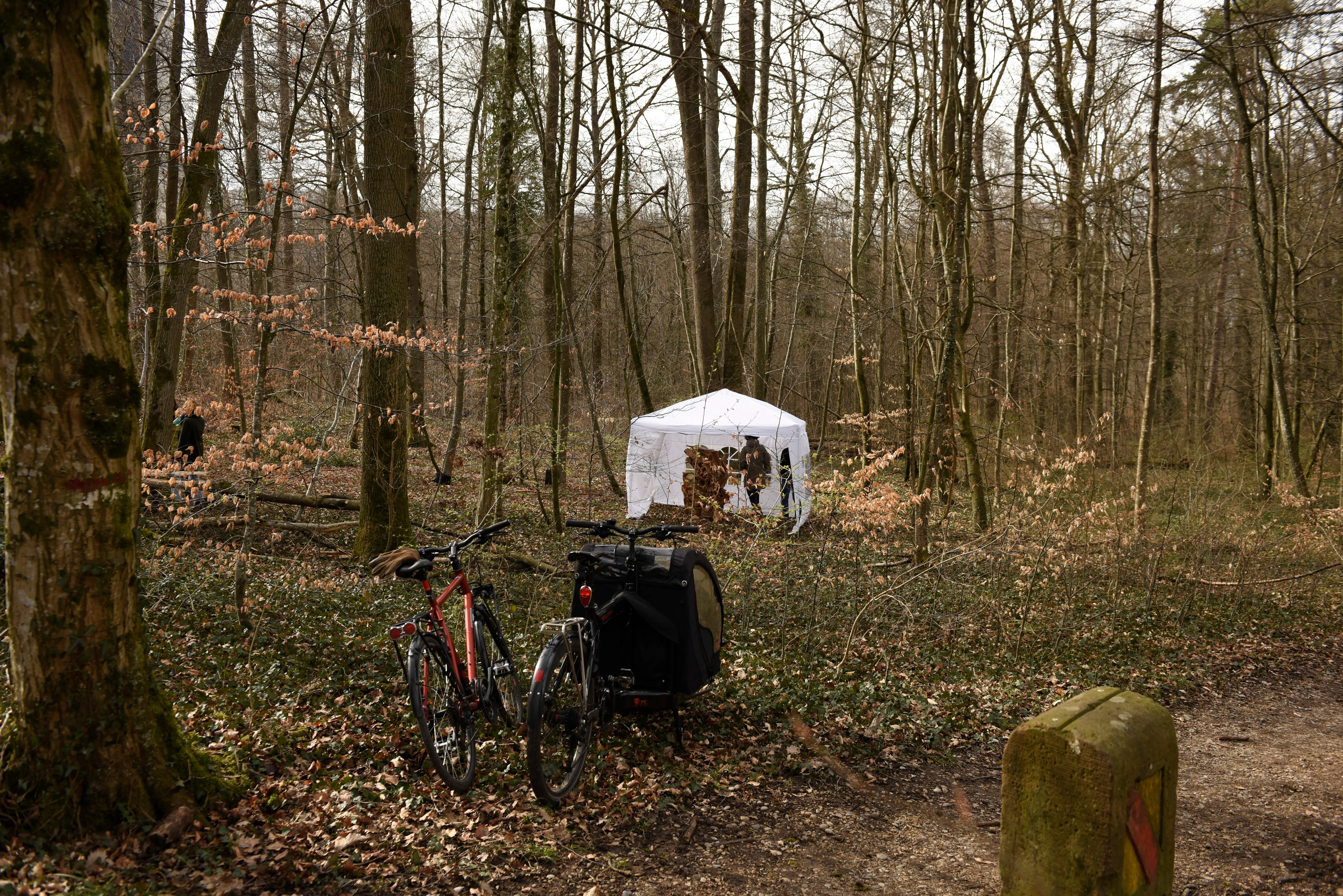10 meters away from the border with Germany